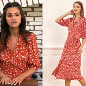 Rouje Red (&white floral wrap) Dress 🎶🎵💃